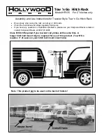 Preview for 1 page of Hollywood Racks HR135 Assembly And Use Instructions