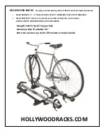 Предварительный просмотр 1 страницы Hollywood Racks HR3000 Assembly And Installation Manual