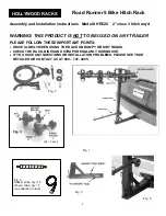 Hollywood Racks Road Runner 5 Bike Hitch Rack Assembly And Installation Instructions Manual preview