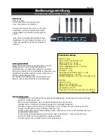 Hollywood FRQ-4 Reference Manual preview