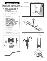 Hollywood Sport Rider HR1000 Instruction Manual preview