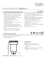 Holm nBeckon-26 Installation Notes preview