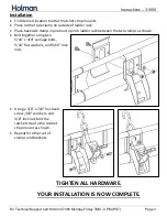 Предварительный просмотр 4 страницы Holman 31500 Installation Manual