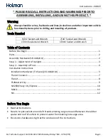 Предварительный просмотр 2 страницы Holman 4A822 Instruction Manual