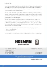 Preview for 9 page of Holman BTX8 Instruction Manual