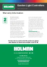 Предварительный просмотр 4 страницы Holman CLBW60 User Manual