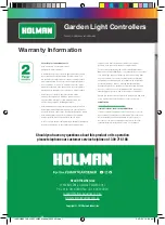 Holman CLW60 User Manual предпросмотр