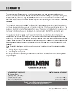 Preview for 36 page of Holman DIAL EZY GARDENER Instruction Manual