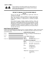 Preview for 2 page of Holman Q3-95ARB Installation And Operation Instructions Manual