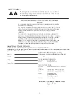 Preview for 2 page of Holman QT14B Installation And Operation Instructions Manual