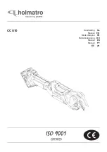 Preview for 1 page of Holmatro CCU10 Manual