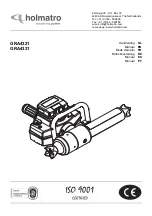 Preview for 1 page of Holmatro GRA4321 Manual