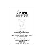 Holme HWM51000 Instruction Manual предпросмотр