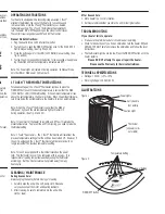 Preview for 3 page of Holmes 1TouchTM Tower Quartz Heater HQH309 Owner'S Manual