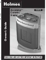 Holmes Accutemp HCH4920 Owner'S Manual preview