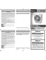 Holmes HFH103 Owner'S Manual preview