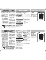 Preview for 2 page of Holmes HFH105 Owner'S Manual