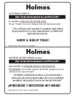 Preview for 12 page of Holmes HFH131 Owner'S Manual