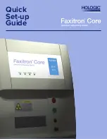 Hologic Faxitron Core Quick Setup Manual предпросмотр