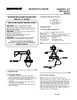 Предварительный просмотр 1 страницы HOLOPHANE MILWAUKEE LANTERN Installation And Maintenance Manual