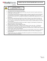 Preview for 4 page of HOLOPHANE Petrolux LED Low Bay Adapter Installation And Maintenance Manual