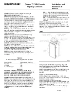 Preview for 5 page of HOLOPHANE Phuzion PHZL Installation And Maintenance Manual