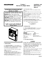 HOLOPHANE Predator Medium Floodlight Marine Installation And Maintenance Manual preview