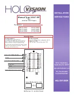 HOLOVISION 400-A-TES2 Installation Instructions Manual предпросмотр