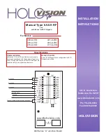 Предварительный просмотр 1 страницы HOLOVISION 400-A-VIO Installation Instructions Manual