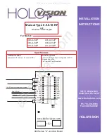 HOLOVISION 400-A-VoIP Installation Instructions предпросмотр