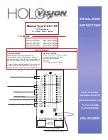 Предварительный просмотр 1 страницы HOLOVISION 400-S12-TES2 Installation Instructions Manual