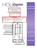 HOLOVISION 400-S12-VIO2 Installation Instructions Manual предпросмотр