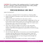 Preview for 6 page of Holstein Housewares HF-09031M Manual