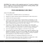 Preview for 6 page of Holstein Housewares HM-09110 Manual