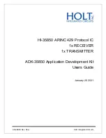 Preview for 1 page of HOLT ADK-35850 User Manual