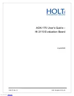 Предварительный просмотр 1 страницы HOLT HI-3110 User Manual