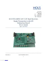 Preview for 1 page of HOLT HI-3593 ARINC 429 3.3V User Manual