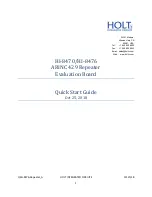 HOLT HI-8476 Quick Start Manual предпросмотр