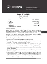 Preview for 9 page of Holtek HT- 960-202 User Manual