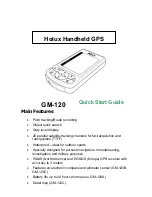 Preview for 1 page of Holux GM-120 Quick Start Manual