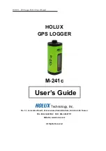 Holux GPS LOGGER M-241C Manual preview