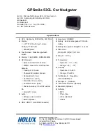 Holux GPSmile 53CLife Specifications preview