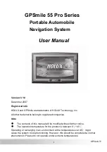 Holux GPSmile 55 Pro Series User Manual preview