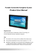 Предварительный просмотр 1 страницы Holux GPSmile Product User Manual