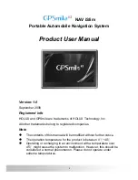 Предварительный просмотр 1 страницы Holux GPSmile62 Product User Manual