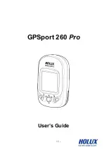 Preview for 1 page of Holux GPSPORT 260 PRO Manual