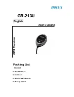 Holux GR-213U Quick Manual preview
