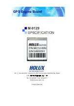 Preview for 1 page of Holux M-9129 - Specification