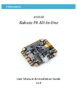 Предварительный просмотр 1 страницы Holybro Kakute F4 User Manual & Installation Manual