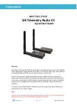 Preview for 1 page of Holybro SiK Telemetry Radio V3 Quick Start Manual